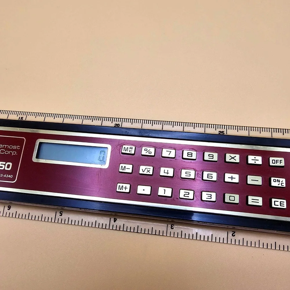 Vintage Delta Foremost Chemical Corp Calculator Ruler Clock Conversion Factor‎